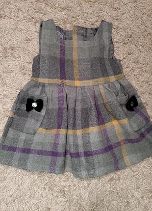 Теплый сарафан из натуральной ткани