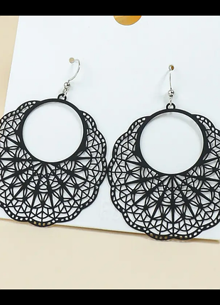 Сережки жіночі з штучними камінцями