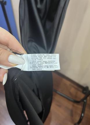 Сукня міді атласна zara xs чорна8 фото