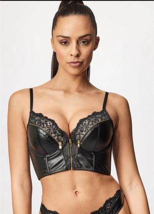 Бюст корсет з еко шкіри hunkemoller
