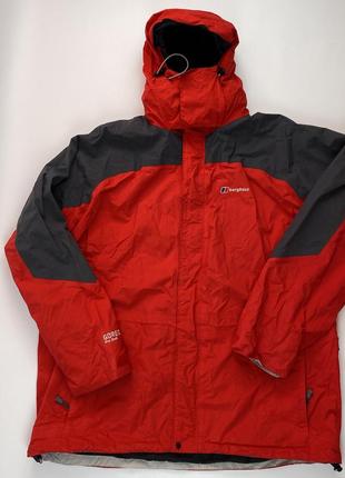 Красная куртка ветровка мембранная berghaus gore-tex pro shell