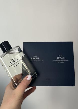 Чоловіча туалетна вода zara seoul winter 90 ml нові розпаковані