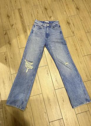 Джинсы zara limited edition р палаццо широкие хс
