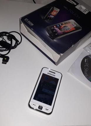 Мобильный телефон samsung 1968-s5230 white в заводской комплектации идеальное состояние