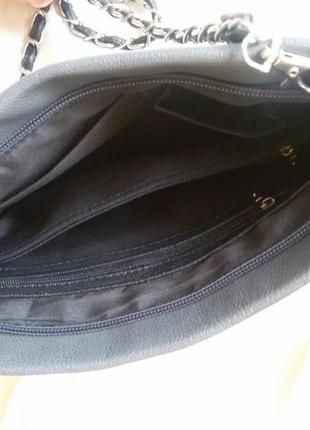 Стильная стеганая сумка сумочка клатч с логотипом со стразами4 фото