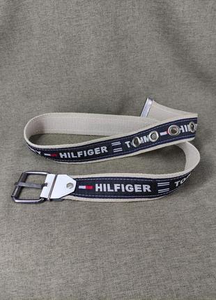 Ремень Tommy hilfiger пояс текстильный тканевый из ткани мужской томми хилфигер
