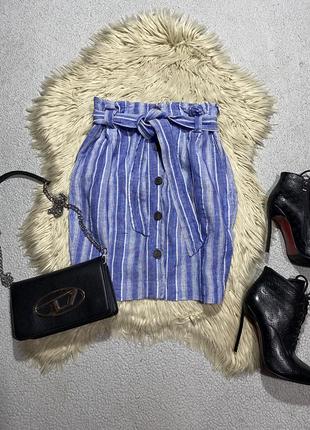 Гарна льняна спідниця розмір м