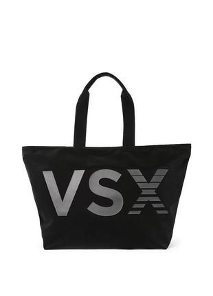 Удобная стильная черная сумка victoria’s victoria victoria secret vsx tote