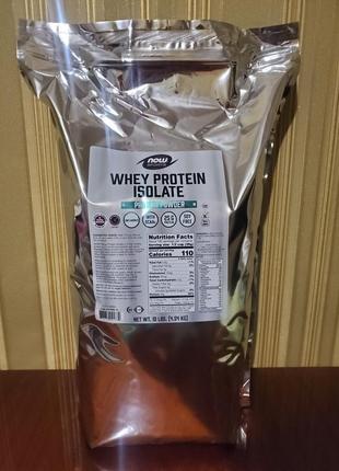 Now foods whey protein isolate (4.54 кг) cша, unflavoured (без вкусовых добавок) протеин изолят