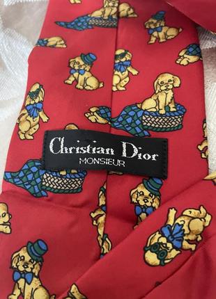 Шовкова краватка cristian dior2 фото