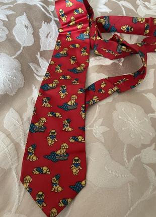Шовкова краватка cristian dior3 фото