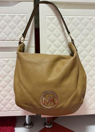 Шикарная объемная кожаная сумка michael kors /100% кожа2 фото