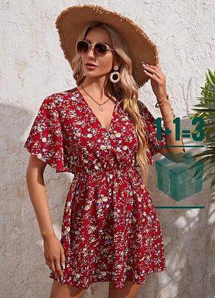 🥰мини платье в цветочек shein s