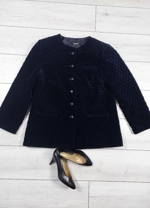 Оксамитовий стьобаний жакет німецького бренду bogner