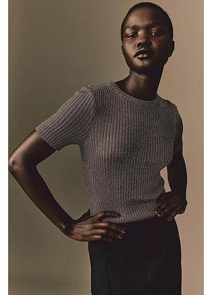 Топ с металлизированной нитью, очень блестящий на свету!!! h&amp;m,p.l новая коллекция!!