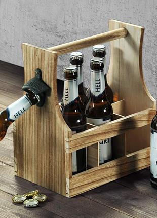 Тримач для пляшок kesper wood (69266)