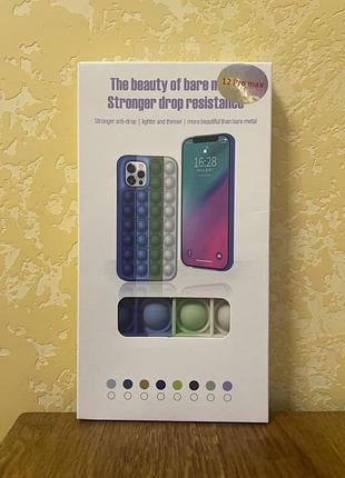 Чохол Apple iphone 12 pro max silicon case prodred max pop it case