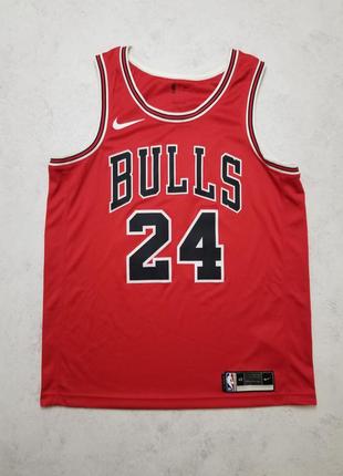 Баскетбольна майка nike chicago bulls swingman jersey #24 lauri markkanen