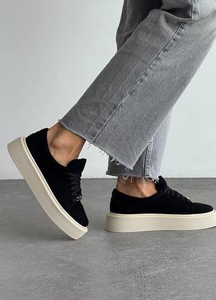 Базовые кеды, велюр, кожподклад, под заказ, есть пошив