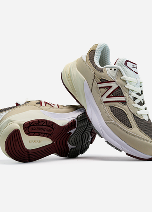 Женские кроссовки new balance x loro piana 990 v6 'raw cashew'