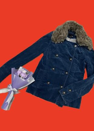 Вінтажний двобортний піджак, жакет пальто 🌷h&m