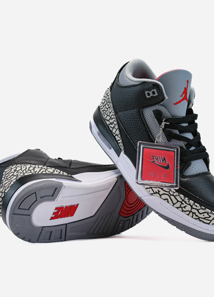 Кросівки nike air jordan  3 og 'black cement' original box