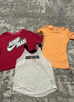 Спортивная женская жіноча футболка для спорта для бігу найк nike