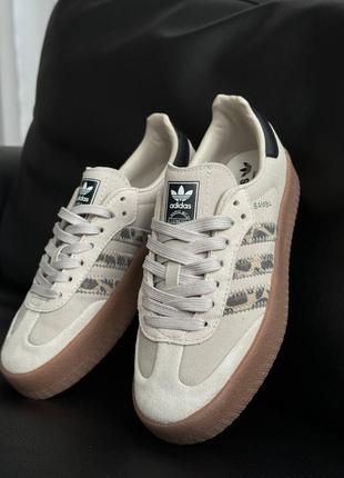 Жіночі кросівки adidas samba leopard адідас самба леопард