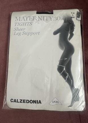 Колготки для беременных calzedonia черные l 4 30den
