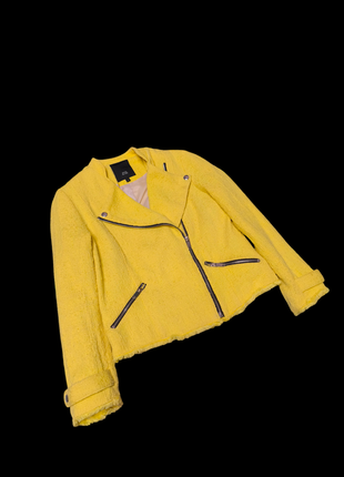 Брендовая яркая куртка косуха с карманами river island