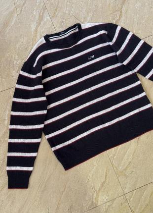 Шерстяний вовняний светр кофта джемпер armani оригінал