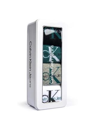 Calvin klein оригинальный набор носков striped calvin klein jeans (4 пары)