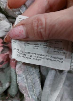 🌸💚🌺 красивый реглан гофре принт цветы 7