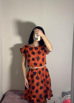 Костюм з юбкою літній