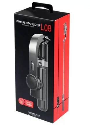 Стабилизатор телефона gimbal l08. штатив держатель телефона с bluetooth пультом дистанционного управ