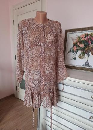 100% шовк шовкова туніка в стилі бохо antik batik