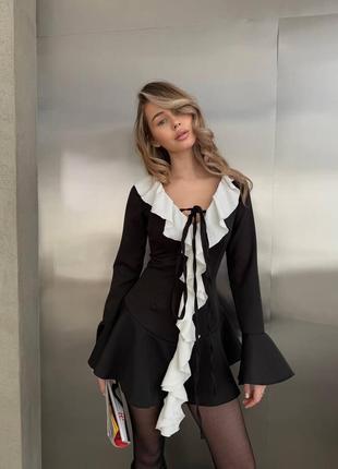 Платье с воланами 4