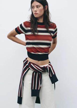 Топ жіночий в смужку zara new