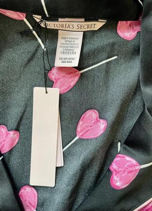 Сатинова піжама вікторія сікрет victoria's secret satin short pajama set7 фото