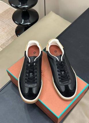 Чоловічі кеди чорні преміум якість