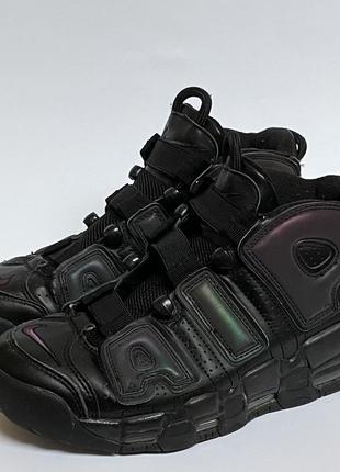 Жіночі чорні світловідбивні кросівки / у розмірі 40 / фірми nike / модель nike air more uptempo