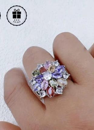 Кольцо серебро 925