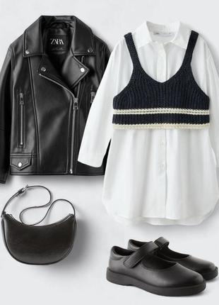 Новинка! стильная кожаная куртка-косуха zara унисекс.