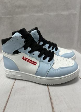 Хайтопы кроссовки supreme 36-411 фото