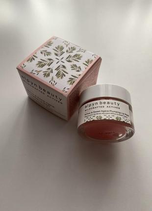 Маска для губ alpyn beauty willow & sweet шagave plumping lip mask