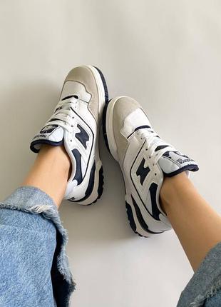 Кроссовки new balance 550 white black