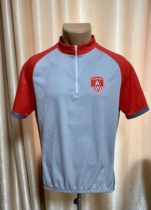Велофутболка красно-серая milremo размер l