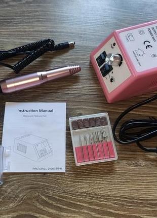 Электрический гравер/ фрезер для ногтей, набор профессионального мастера маникюра 20000 об. alles-no01de