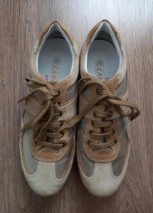 Мужские кожаные кроссовки canguro