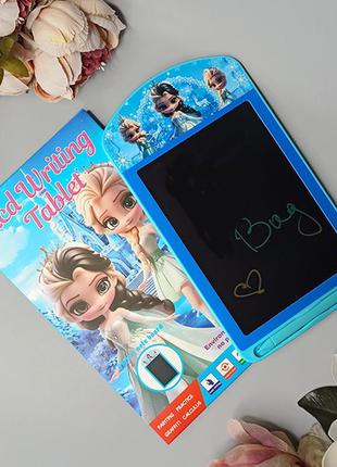 Планшет дитячий кольоровий lcd для малювання "frozen" колір: синій